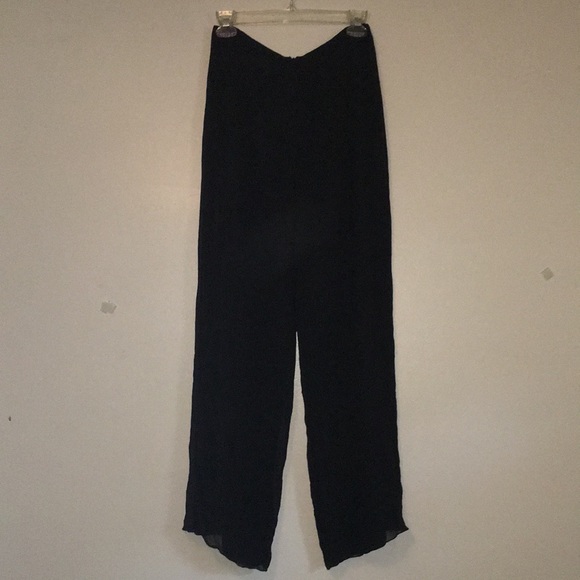 Pentimento 100% Silk Two Piece Set Spaghetti Strap Sheer Dual Layer Side Tie Top - Picture 14 of 16